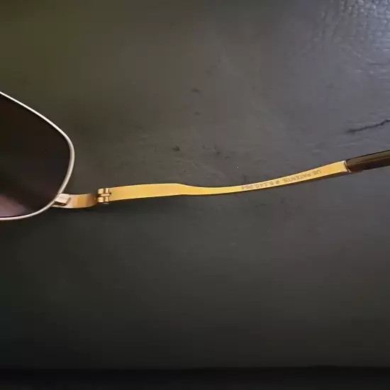 Maui Jim Bayfront MJ-205-16 Brushed Gold Sunglasses Made In Italy 