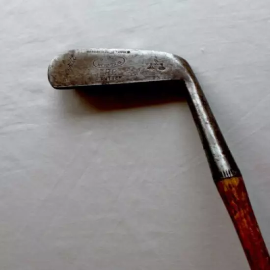 Antique Burke Playrite P-2 Putter-- HIckoy Shaft--w/Balance Scales Cleek Mark