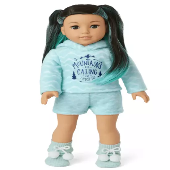 American Girl Corinne Tan's Powder Blue Pajamas New in Box