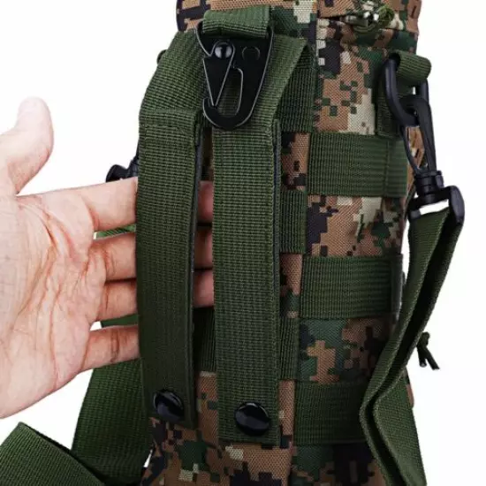 Tactical Travel Water Bottle Bays Kettle Carrier Holder Hiking Bicycle Bag