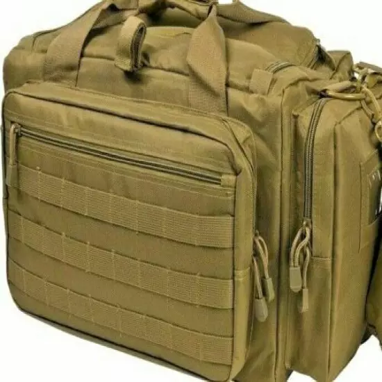 VISM Competition Range Bag Tactical Shooting Range Pistol Bag Hunting COYO TAN