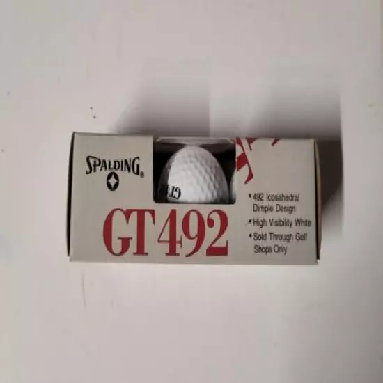 Vintage 5 Sleeves (Box) of SPALDING GT 492 GOLF BALLS - #1, 2, 3, 4, & 5 – NEW 