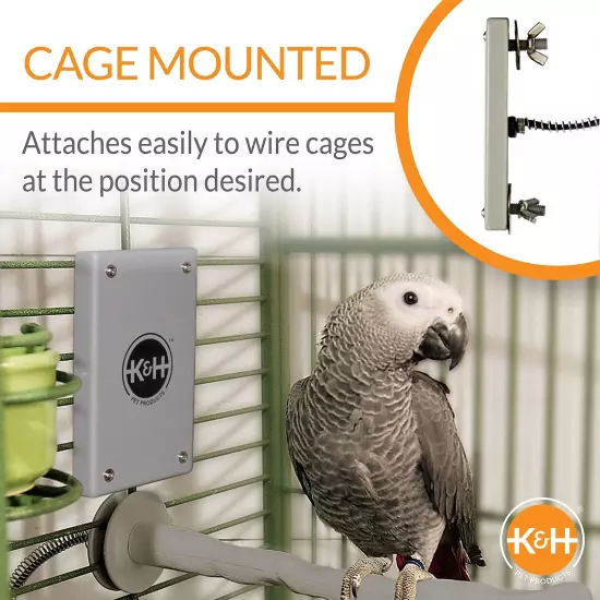 K&H PET PRODUCTS 100537786 Snuggle Warmer for Cage 12V for Exotic Pet Birds, Sma