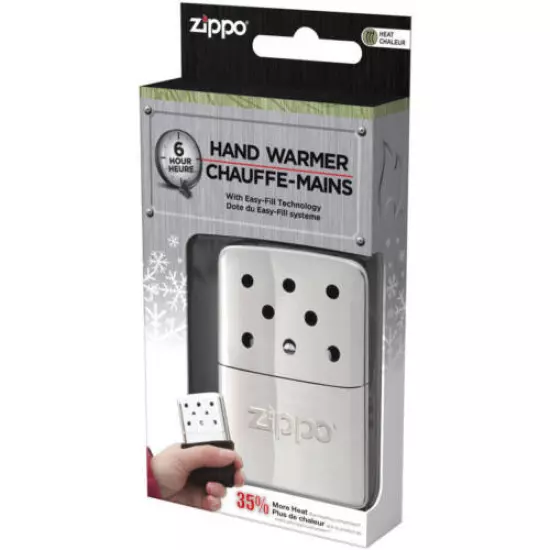  Zippo Pearl White 6 Hour Hand Warmer With Filler Cup & Pouch, 40322 New In Box