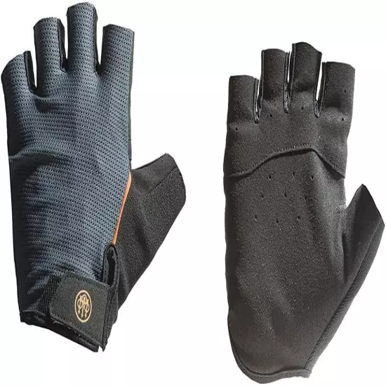 BERETTA Unisex Lightweight Fingerless Black/Grey Shooting Medium, 