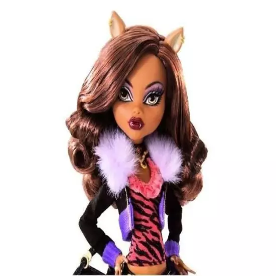 Monster High ORIGINAL Clawdeen Wolf Doll & Pet Cat CRESENT Werewolf New RARE