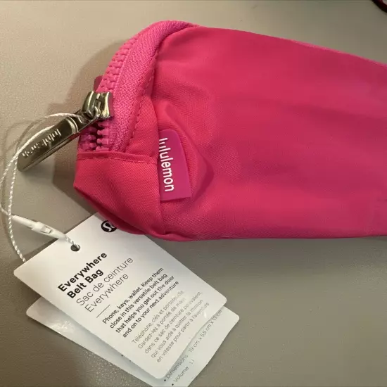 Lululemon Everywhere Belt Bag 1L Sonic Pink Wordmark ! New With Tags!