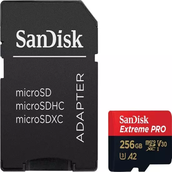 SanDisk 1TB Extreme Pro MicroSDXC UHS-I U3 A2 Memory Card W/ Adapter