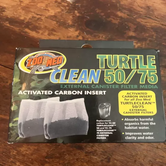 Turtle Clean 50/75 Activated Carbon Insert External Canister Filter Media