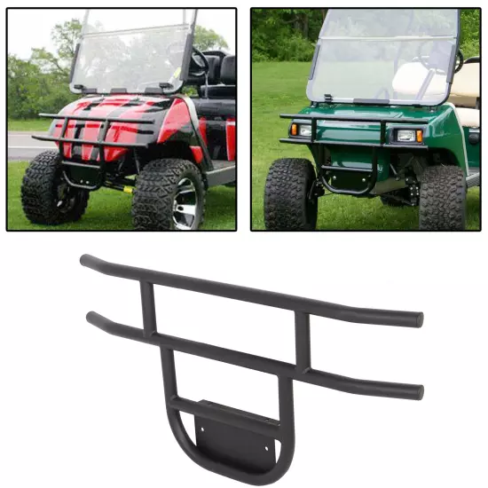 Black Front Bumper Brush Guard For 1981-Up DS Models Club Car Golf Cart