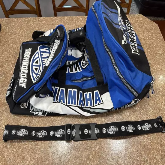 Extra Large Yamaha Racing Motocross Gear Duffel Travel Bag Snowmobile