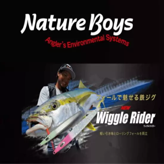 Nature Boys Wiggle Rider Iron Jig For Offshore Jigging Choose Color Weight