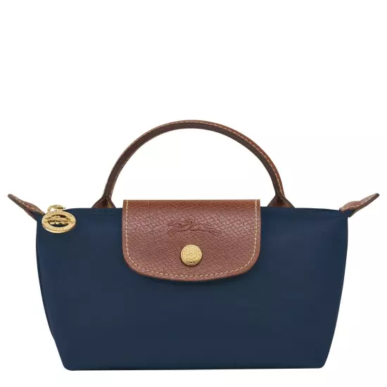 LONGCHAMP Le Pliage Original Pouch With Handle -Navy