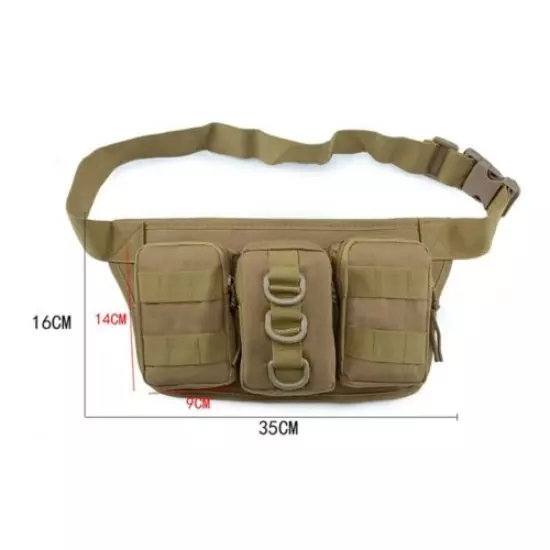 Outdoor Utility Tactical Waist Pack Pouch Military Camping Hiking Waist Pack