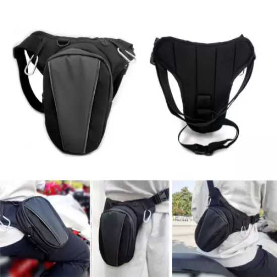 Outdoor Motorcycle Rider Drop Leg Bag Hip Thigh Waist Belt Fanny Pack Crossbody