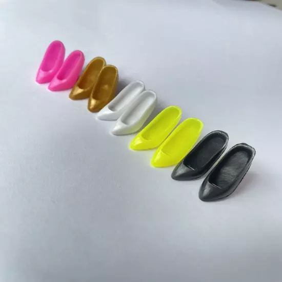 42Pairs 5 Color Sandals Doll Shoes For 11.5in Dolls High Heels Sandalsa A05