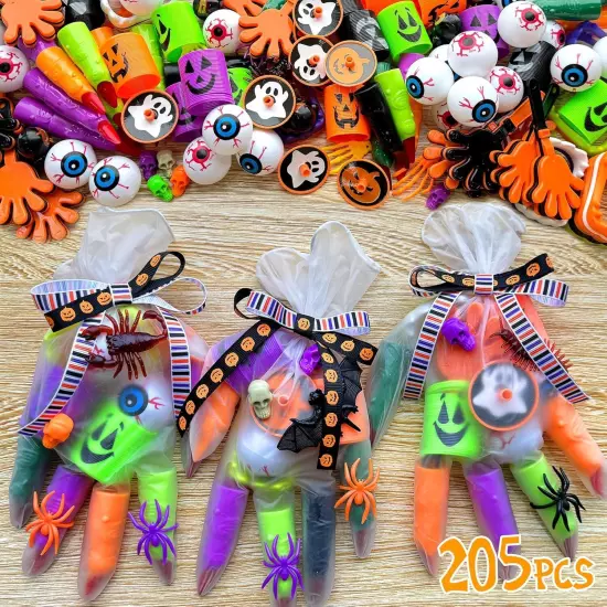 Halloween Handout Idea-Halloween Party Favors-12 Packs (205PCS) Halloween... 