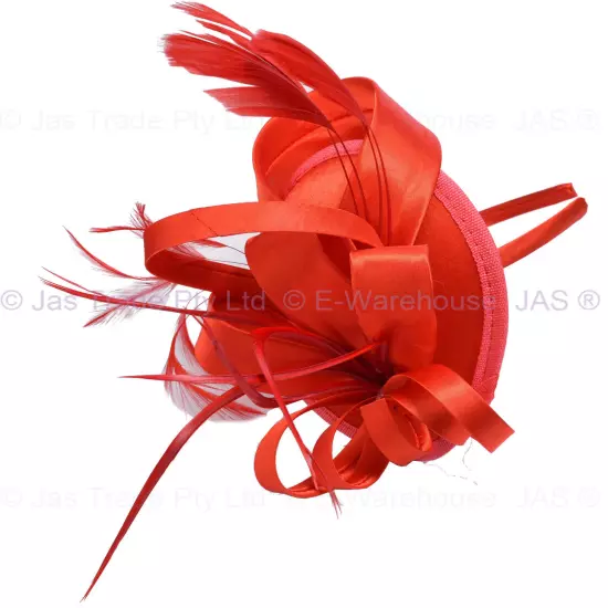 Spring Racing Race Party Melbourne Cup Feather Headband Hairband Clip Fascinator