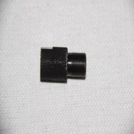 Steel thread adapter to fit airsoft 14mm LH muzzle brake on 1/2x28 barrel muzzle