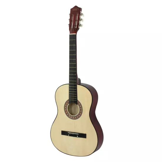 38" Kids Acoustic Guitar Full Size 6-String Guitar for Starter Beginner Natural