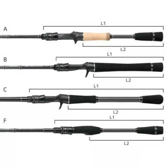 Tailwalk FULLRANGE CC C63M+/CC Baitcasting Rod for Bass