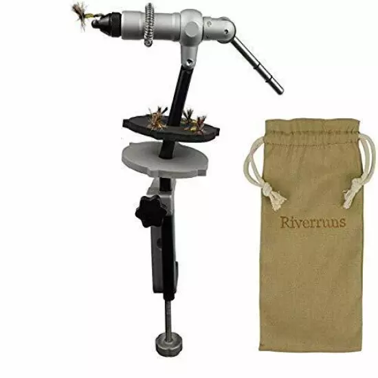 Riverruns Quality Rotary Fly Tying Vise Fly Tying Tool Kit Fly Tying Materials