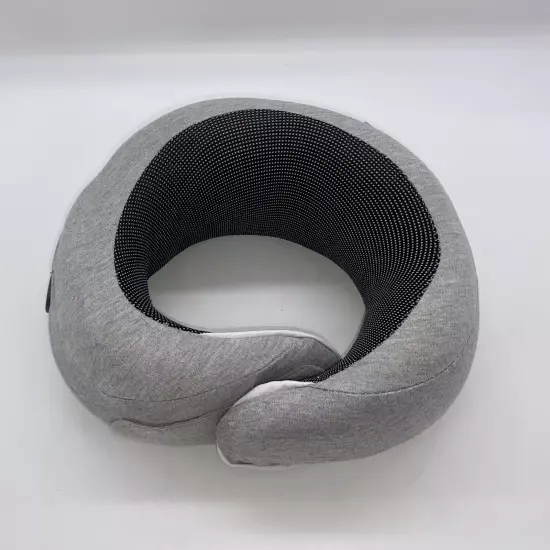 Travel Neck Pillow by ComfoArray in Light Gray w/ Removable Washable Cover EUC