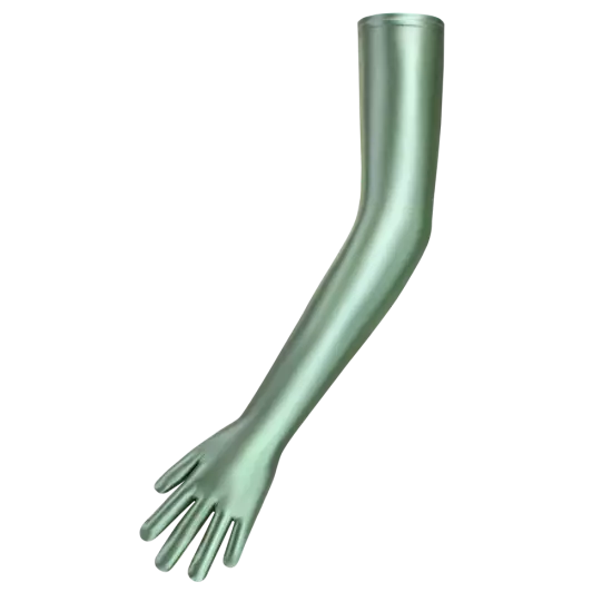 Women Stretch Glossy Shiny Gloves,Spandex,Extra Long Opera Gloves Evening Party