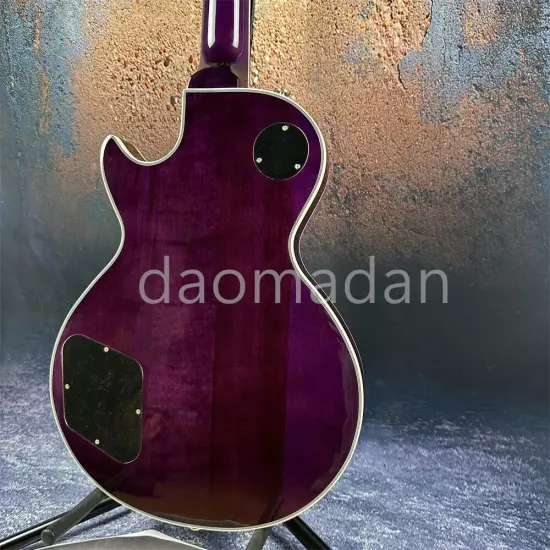 hot selling Custom shop purple electric guitar gold color hardware in stock