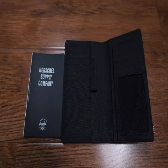 Herschel Supply Co. Passport Holder Wallet- Black. Brand New