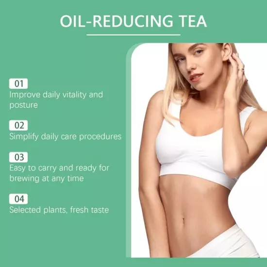 Oil-Reducing Tea-10 Herbal with Excellent Formula, Oil Cleansing Tea for Liver