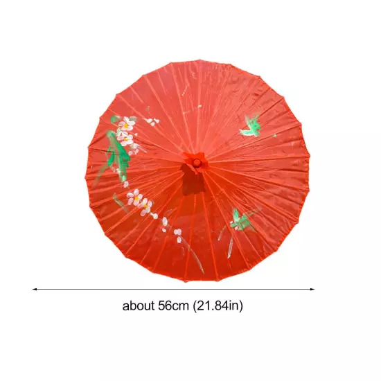 Chinese Classic Vintage Paper Umbrella Wedding Painted Dance Prop Parasol P2024