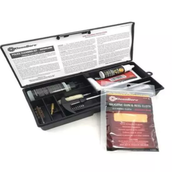 KleenBore POLICE & TACTICAL .44.45 POLICE HANDGUN GUN CLEANING KIT PS52