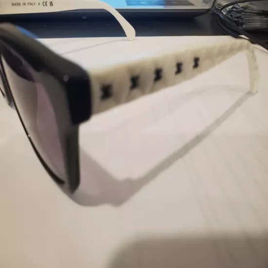 Chanel 5484 c 1656/S6 Black and White/Grey Sunglasses 54/17/140 NEW ITALY