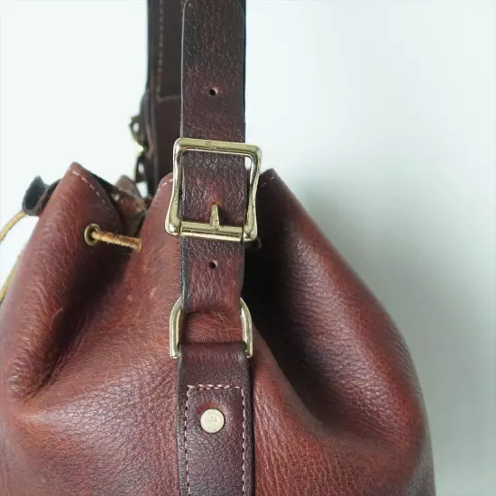 70s80s vintage ORVIS thick leather bag