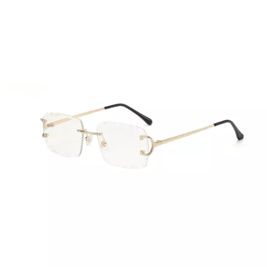 Metal Rimless Square Sunglasses For Men Women Outdoor Party Shade Glasses New