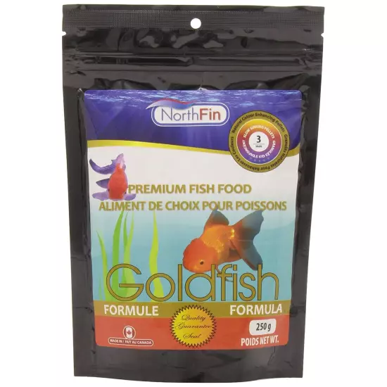 NorthFin Goldfish Formula 3mm Slow Sinking Pellets 250g Premium Fish Food