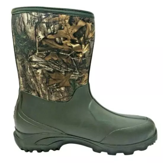  Ozark Trail Men's Hunting Boots, size 10 Camo, FREEFALL Slip On 