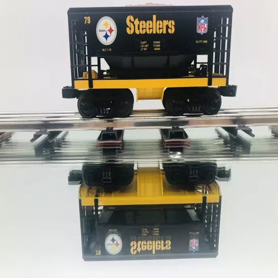 RAIL KING - M.T.H NFL PITTSBURGH STEELERS ORE CAR #30-4177A - BNIB - NEVER RUN