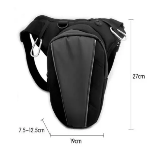 Outdoor Motorcycle Rider Drop Leg Bag Hip Thigh Waist Belt Fanny Pack Crossbody