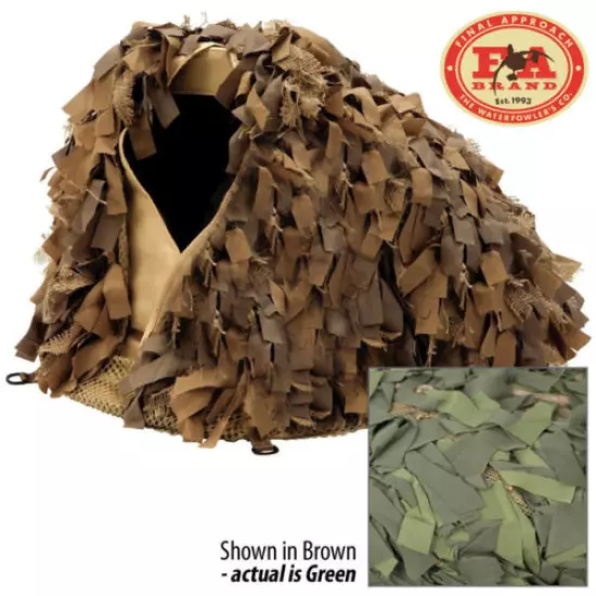 Final Approach Mutt Hut II Dog Blind Stubble Skinz- BROWN CAMO NETTING HUNTING 