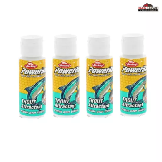 (4) Berkley Power Bait Trout Attractant BATR2P ~ NEW