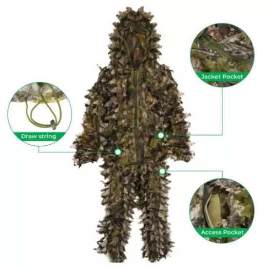 HartMaster Outdoors Full Body Camo Leafy Suit 