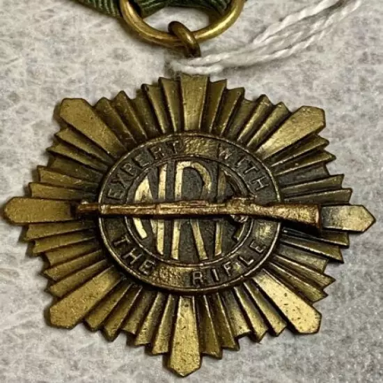 Vintage NRA Very Rare early 1900’s Rifle Expert Medal ~ National Rifle Assoc.