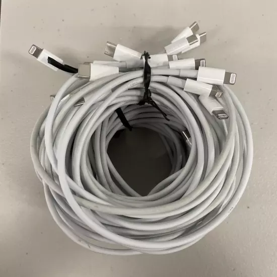 OEM Apple MX0K2AM/A USB-C to Lightning Cable Set Of 10 A/B Grade Used