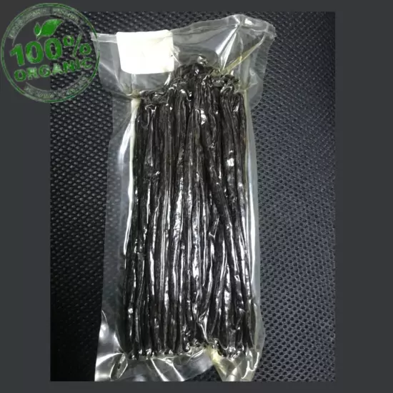 Organic Ceylon Vanilla Beans Whole Grade A Pods for Vanilla Extract & Baking