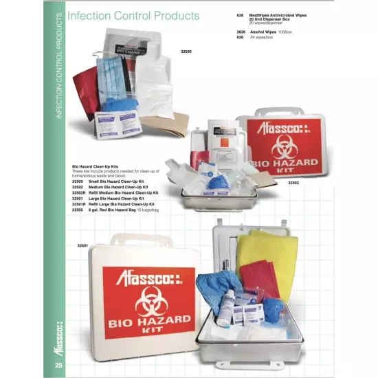 Afassco Medical Restaurant Bio-Hazard Spill Clean Up Kit. NEW