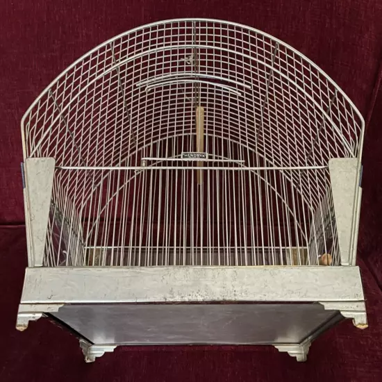 VINTAGE "HENDRYX" CHROME METAL BIRD CAGE-CIRCA 1950'S