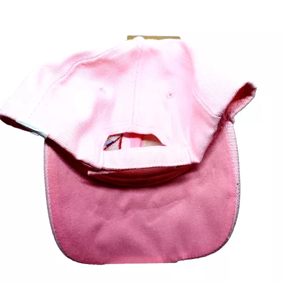 Womens Baseball Cap Hat Pink Antigua Flag Logo Embroidered Souvenir Adjustable