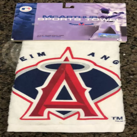 New! MLB Anaheim Angels Golf Sport Towel w/ Grommet & Hook McArthur Sports